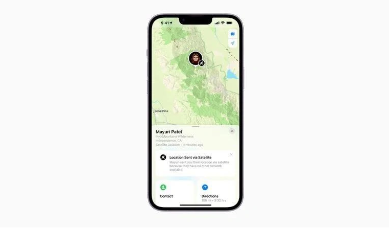 白马井镇苹果14维修分享iPhone14系列中 FindMy功能通过卫星分享位置方法教程 