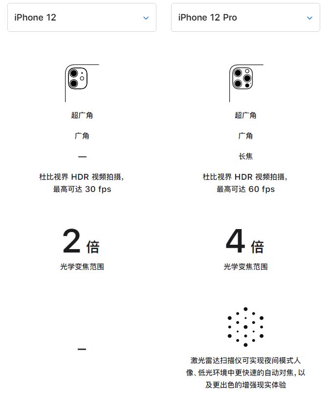白马井镇苹果手机维修分享苹果 iPhone 12 与 iPhone 12 Pro 选哪款 